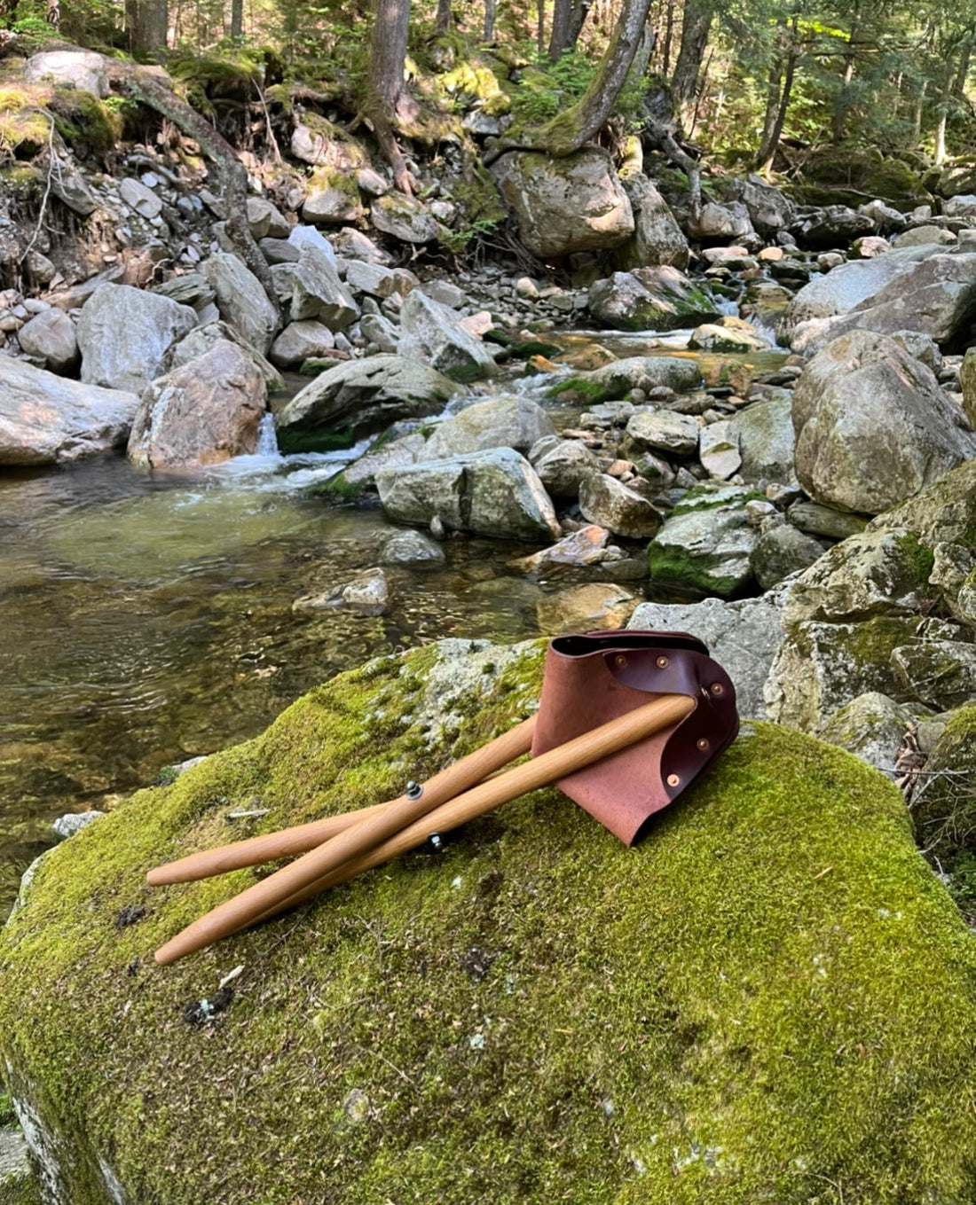 Camp Stool  - Burgundy & Cherry