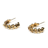 Willow Hoop Earrings - Yellow Bronze