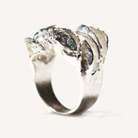 Banksia Half Band Ring - Silver