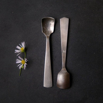 Salt Spoon - burnished stainless