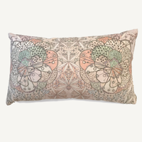 Bloomful Journey Reversible Pillow 24"x14" Wisteria/Celadon