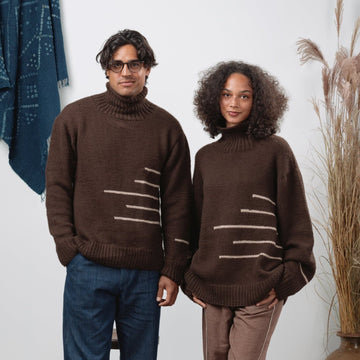 Rahi Sweater in Chocolate Yak/Lambswool