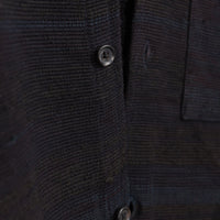 Yaatree Multi-Pocket Overshirt in Black Cotton Khes