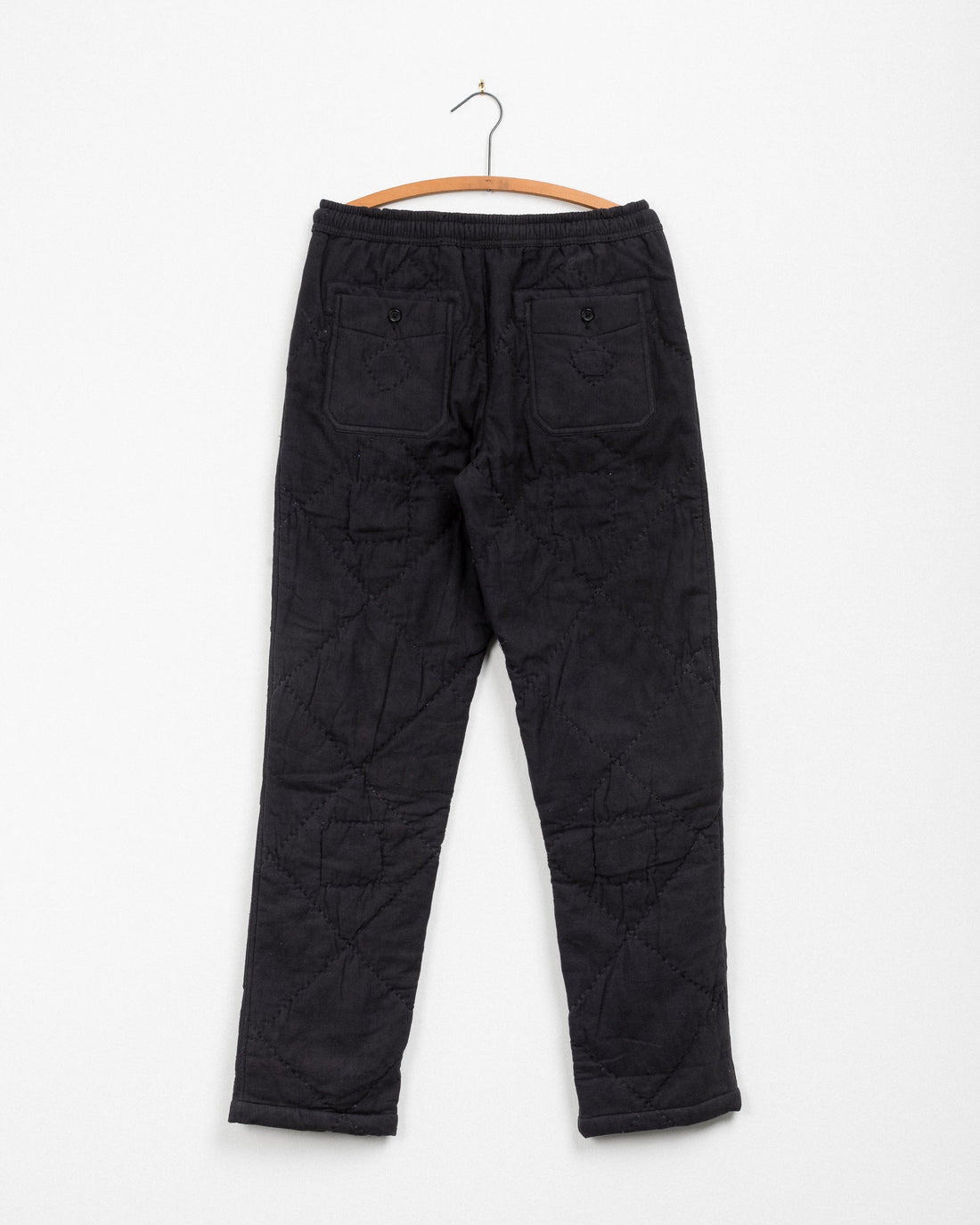 Harshad Utility Pant in Black Quilted Kantha