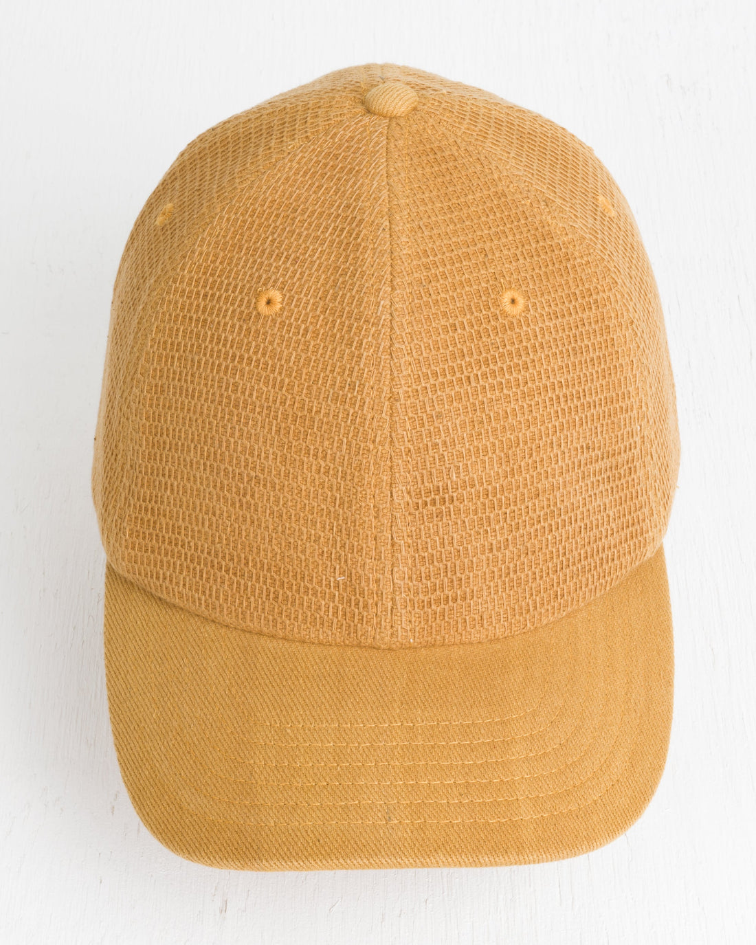 Cap in Mustard Honeycomb