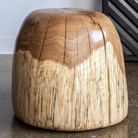 Spalted Oak Stool Rounded Top