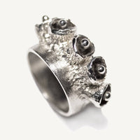 Bell Pod Ring - Silver