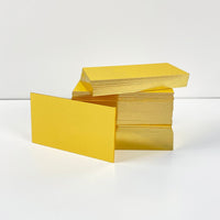 Yellow Small Cards with Gold edging
