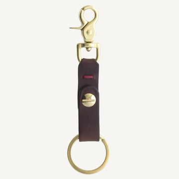 Swivel Clip Keychain (Brown)