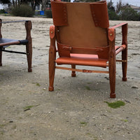 Campaign Chair - Chestnut Brown & Mahogany