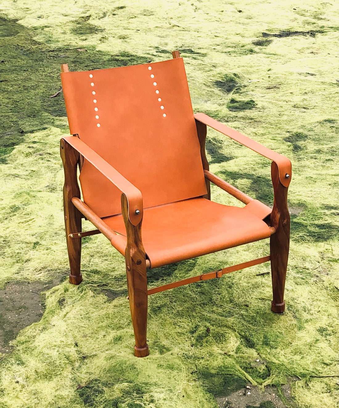 Campaign Chair - Chestnut Brown & Mahogany