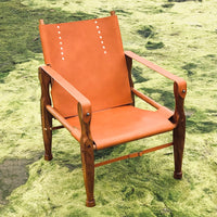 Campaign Chair - Chestnut Brown & Mahogany