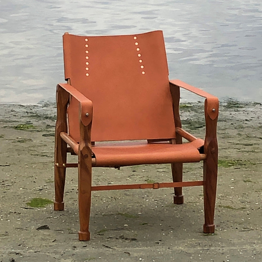 Campaign Chair - Chestnut Brown & Mahogany