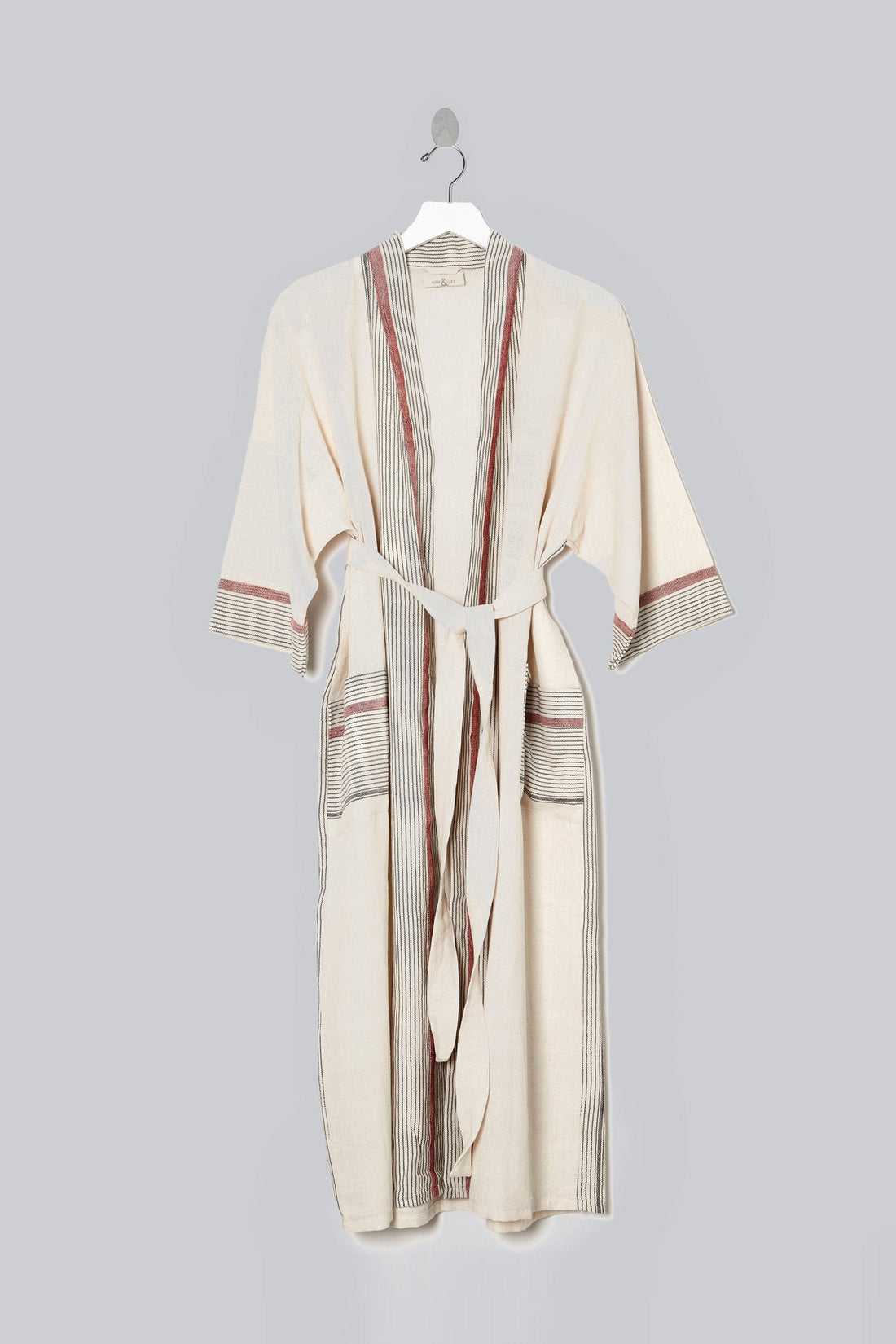 ivory cherry tribeca long bathrobe