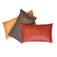 Leather Lumbar Pillow