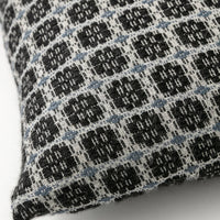 Kilda Overshot Cushion - Shaker Blue / Ash grey / Charcoal Melange