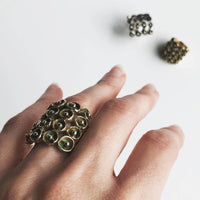 Mosaic Ring - Yellow Bronze