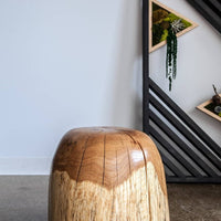 Spalted Oak Stool Rounded Top