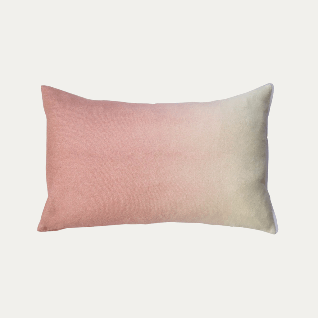 Dusty Rose Dip-Dyed Pillow