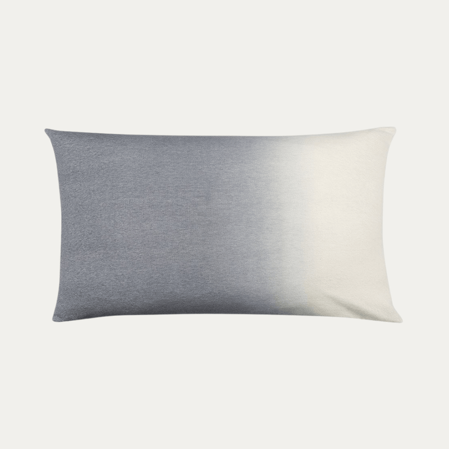Light Grey Dip-Dyed Pillow